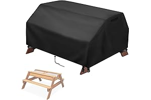Kids Picnic Table Cover: Waterproof Outdoor Protection for 3-in-1 Wooden Sand and Water Activity Tables