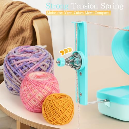 Image of Electric Yarn Winder,Yarn Ball Winder,Large Automatic Yarn Winder for Crocheting,Yarn Spinner for Crochet Lovers(Light Green)