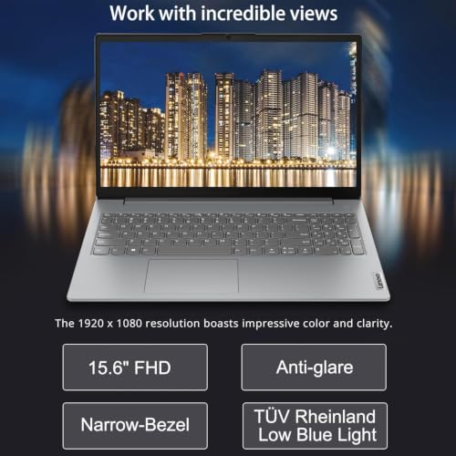 Image of Lenovo Laptop Computer V15, AMD Ryzen 5 7520U, 8GB RAM, 512GB SSD