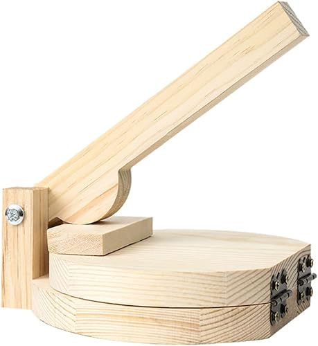 Cabilock Herramientas manuales para hacer albóndigas, molde de prensa de bola de masa, molde de prensa de ravioles de madera, máquina de prensa de