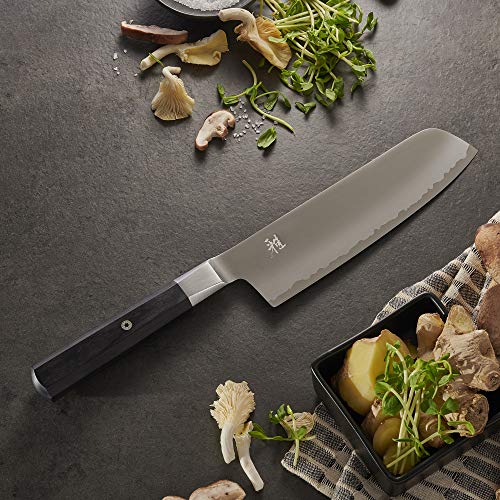 Miyabi Koh Nakiri Knife,Black/Stainless Steel,6.5