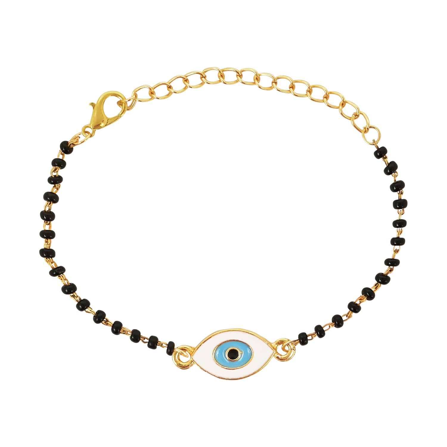 I Jewels Gold Plated Stylish Adjustable Hand Wrist Mangalsutra Bracelet For Women (Style-7) (B0C8V315QP) Amazon Price History, Amazon Price Tracker