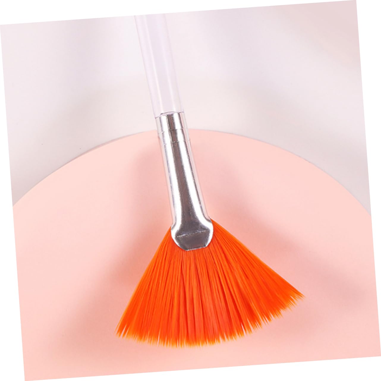 Portable Facial Fan Makeup Mask Tools 4 Pcs Brush Set Fluffy Fan Brushes Suitable for Peel Serum Skincare Products