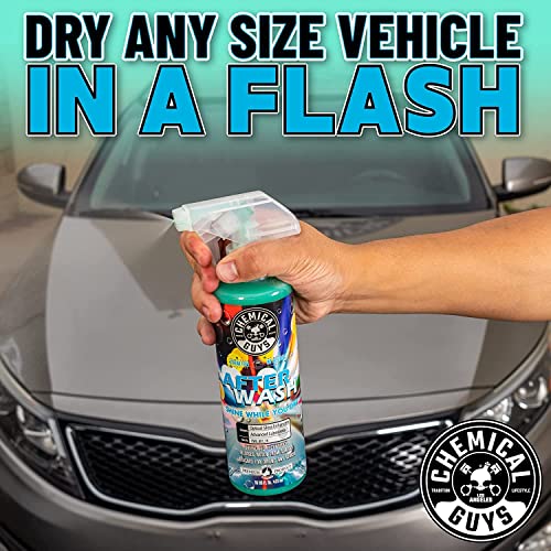 Image of Chemical Guys HOL424 After Wash Sprayable Gloss Boosting Car Wash Drying Aid (Helps Reduce Water Spots, 16 fl oz) Super Dry Kit with Premium Microfiber Drying Towels, 24 inchx16 inch (3 Pack)