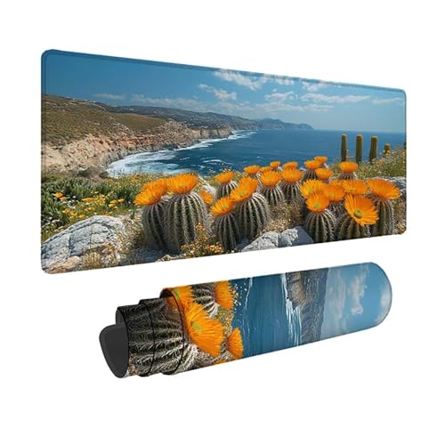 Tapis de souris XXL 80x40cm pour bureau et setup gaming style nature