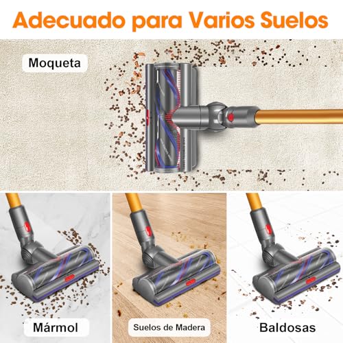 Cepillo High Torque para Dyson V11 V8 con control de flujo de aire para alfombras gruesas 7