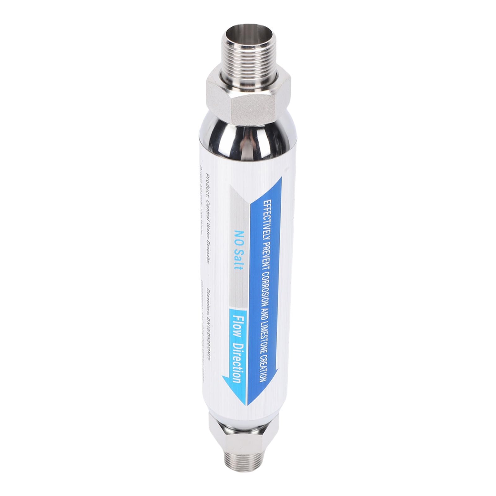 Środek do Odkamieniania Wody w Całym Domu, 3/4” NPT System Inhibitorów Osadów ze Stali Nierdzewnej Fizyczny Uzdatniacz Wody Niezawierający Soli do Rur Hydraulicznych Urządzenia