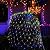 WATERGLIDE Outdoor Christmas Net Lights, 12FT x 5FT 360 LED Mesh String Light with 8 Lighting Modes, Connectable Light for Garden Tree Bushes, Holiday Wedding Party Decorations, Multicolor