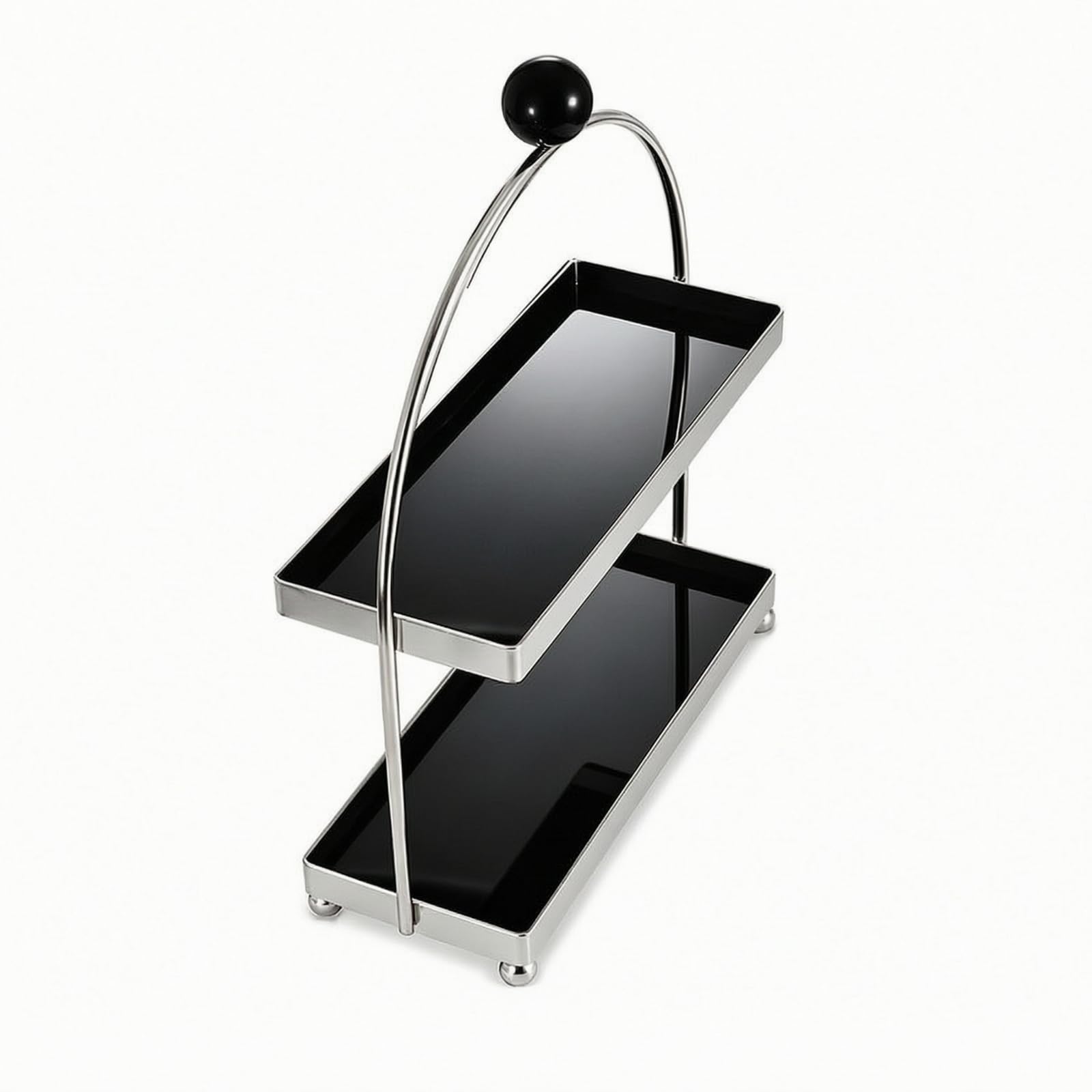 Organisateur Cosmétiques sur Pied Organisateur Maquillage Gran Capacité Étagère Comptoir pour Coiffeuse, Noir
