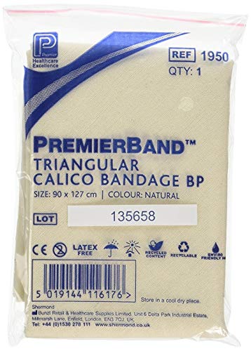 Premier Band 1950 Triangular Calico Bandage Natural