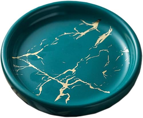 Bandeja de jabón de cerámica redonda del cuarto de baño de la jabonera del mármol de 4 pulgadas