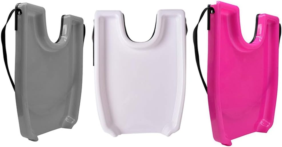 Hair Washing Tray with Strap Portable Hair Shampoo Basin Plastic Durable Salon Tool Shampoo Tray for Disabled Elder Woman,White
