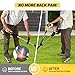 Weed Eater Handle, Ergonomic String Trimmer Handle with Adjustable Shoulder Harness and Clamp, Weedeater Handle Extension for Trimming Edging, Back Saver Lawn Trimmer Grip for Lawn Care, Landscaping