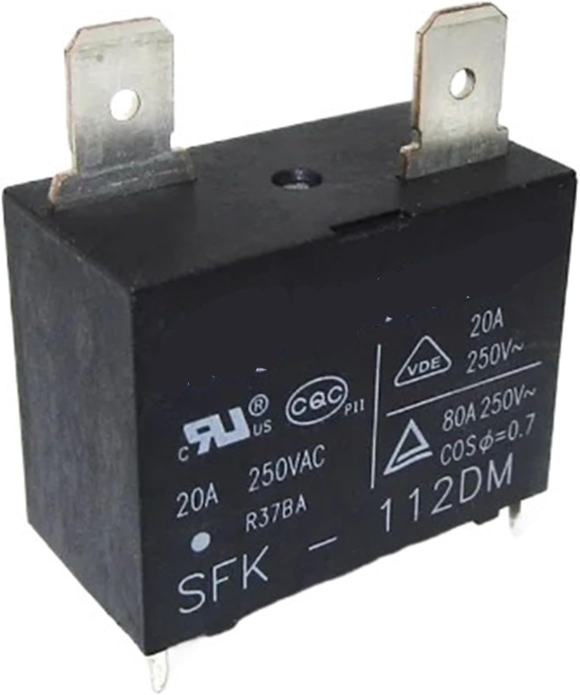 NWPNLXEA 5Pcs Relay SFK-112DM Air Conditioner Relay Power Relay SFK 112DM 12VDC 20A 250VAC 4pins