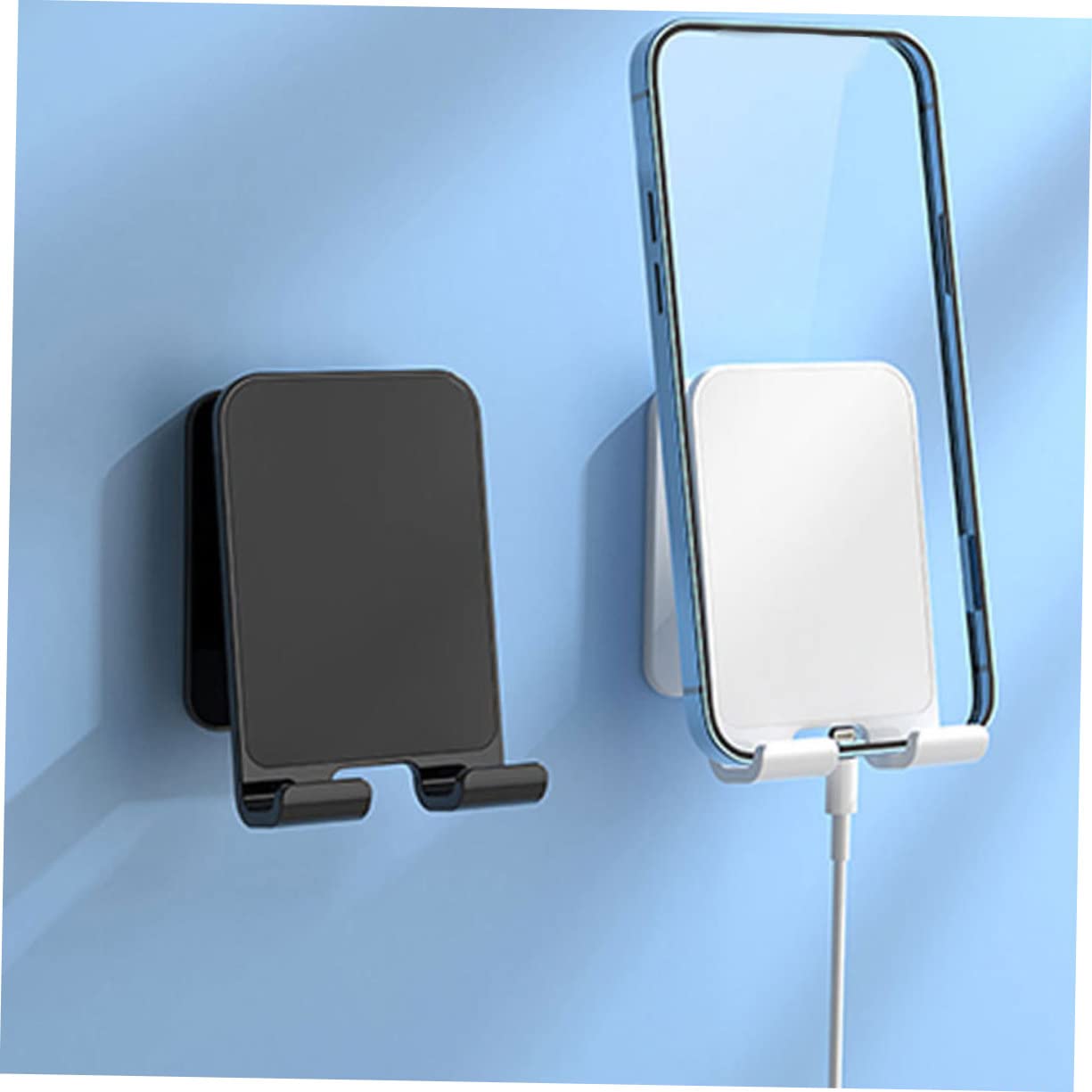 Angoily 8pezzi Supporto Telefonico Da Muro Stand Adesivo Per Smartphone e Tablet Per Bagno Ufficio e Cucina Facile Da Installare e Rimuovere