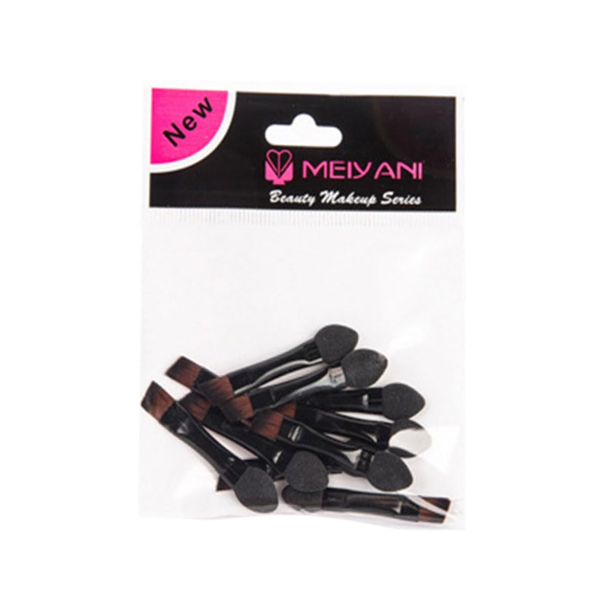 BESTYASH Dual Sided Makeup Brush Set 50pcs Eyebrow and Lip Brush Shadow Sponge for Beginners Professionals