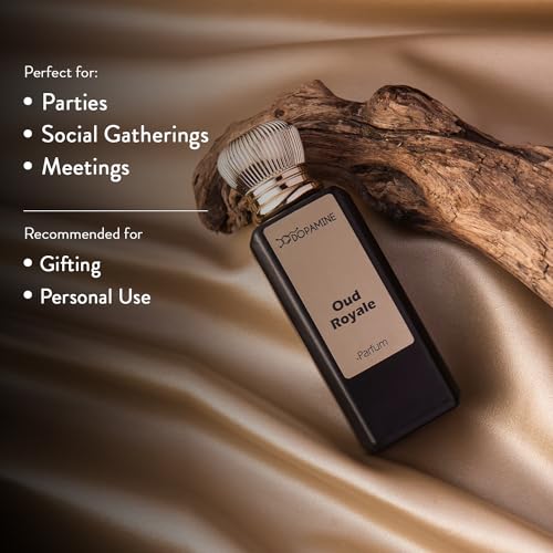 Image of Dopamine Oud Royale Unisex Perfume 50 ml for Long Lasting Smell | Rich, for Long lasting Smell | Luxurious Fragrance Premium Oud Perfumes for Men & Women
