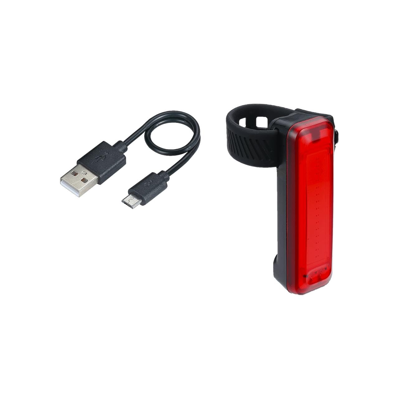 BBB Phare arrière de vélo Rechargeable par USB LED 50 lumens Mode Flash Feu arrière pour vélo Route VTT Signal BLS-137