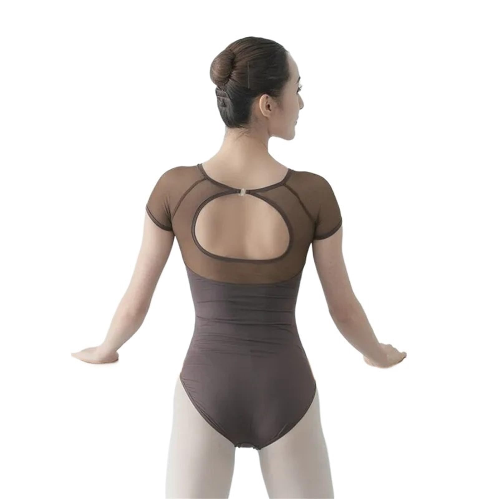Body elegante for balletto, body da danza donna, abbigliamento ballo a maniche corte for Per Adulti
