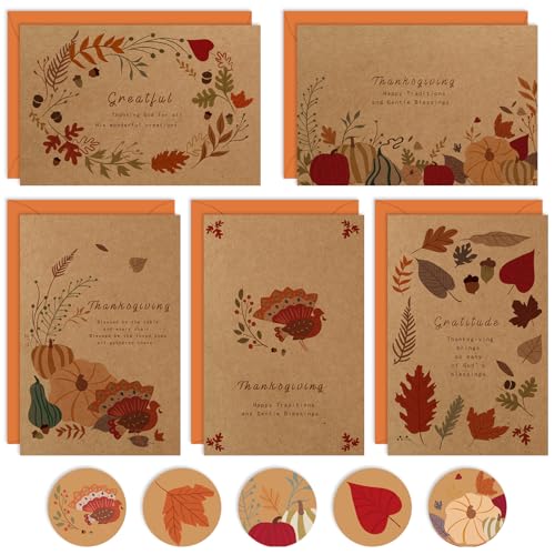 Cartes de remerciement pour votre table de Thanksgiving : créez une ambiance d'automne chaleureuse