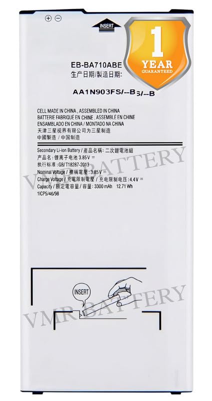 Image of Original EB-BA710ABE Battery Compatible for Samsung Galaxy A7 (2016) (SM-A710F) - (3300mAh) - 1 Year Warranty K7