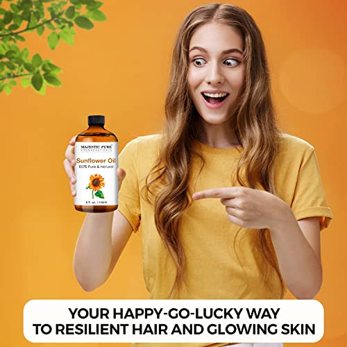 Majestic Pure MP-USA-ESSENTIAL-OIL-P Sunflower Essential Oil | 100% Pure And Natural Sunflower Oil | Premium Grade Essential Oils For Hair Care, Home Diffusers, Skin, Aromatherapy, Massage And Humidifiers thumb #2