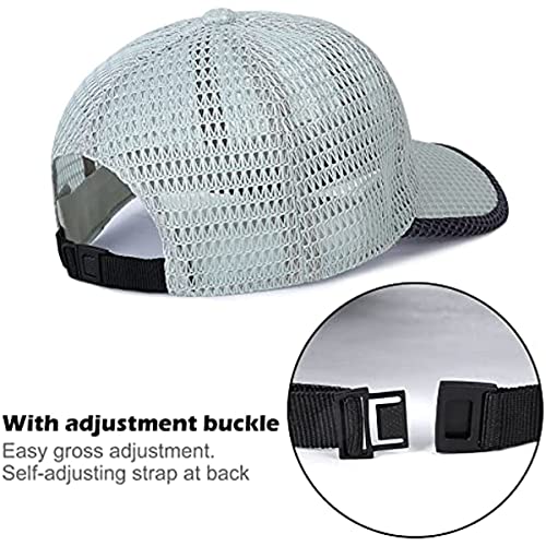 Image of stablerice 4 /6 Pieces Men's Mesh Flat Cap Breathable Summer Newsboy Hat for Men Ivy Cap Cabbie Flat Cap Boinas para Hombre