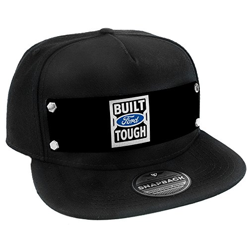 Buckle-Down Snapback Hat-Built Ford Tough Logo2 Black/White/Blue Gorro/Sombrero, Multicolor, Talla única para Hombre
