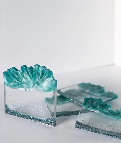 Wave Tip Resin Coaster