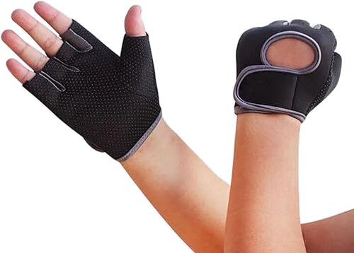 Fakeface Guantes de entrenamiento fundamentales sin dedos Deporte Levantamiento de pesas Ciclismo Equitación Fitness Gimnasio Ejercicio Entrenamiento