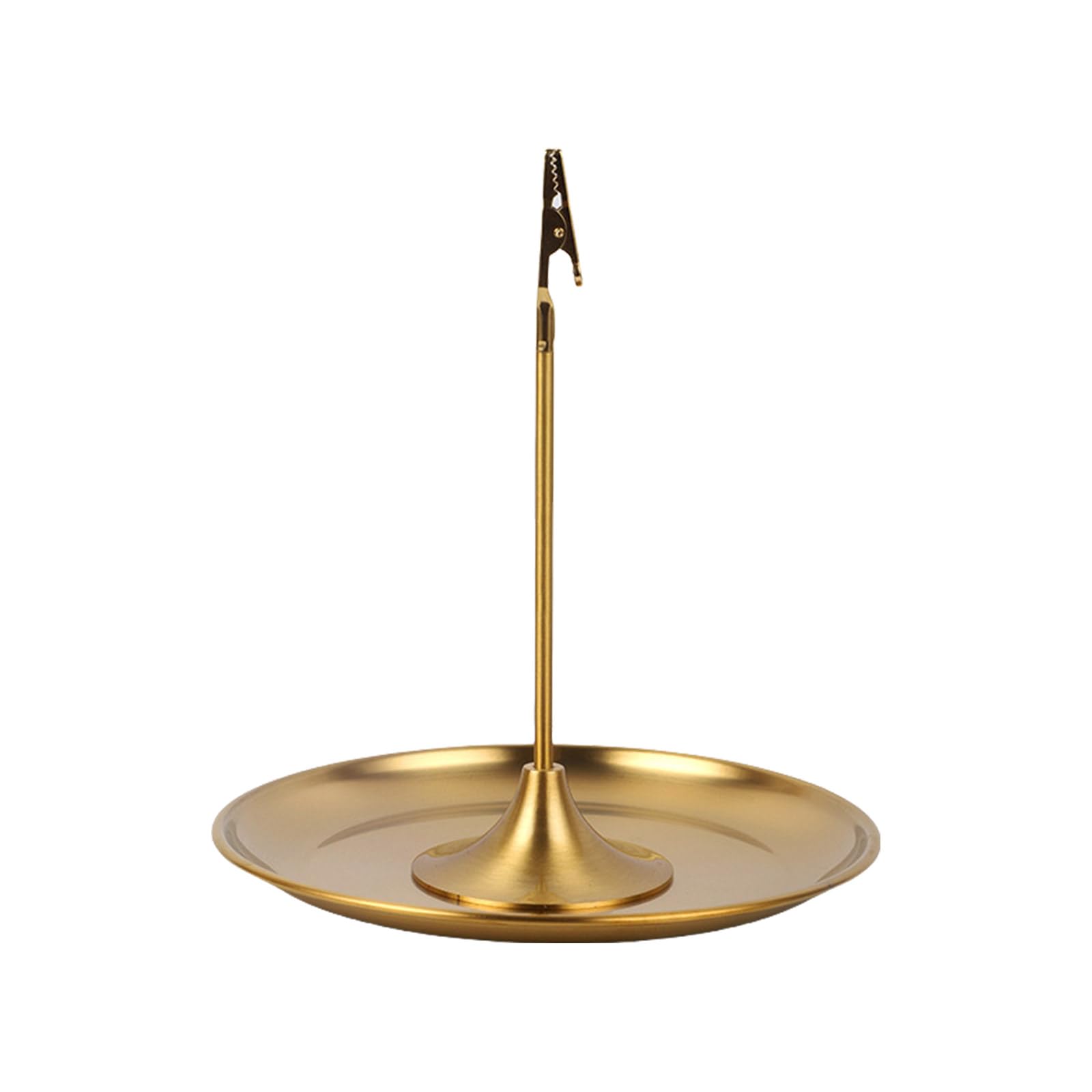 carotoe Creative Metal Incenses Stick Coil Holder Clip with Ashes Catcher Tray for Relaxing Fragrances Home and Desktop Incenses Burners Stand