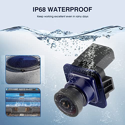 Image of Rear View Backup Reverse Camera Compatible with Ford F150 2010-2014, Ford Mustang 2015-2020 & Lincoln MKC 2015-2019, Park Assist Backup Camera EL3T-19G490-AA, EL3Z-19G490-D, BL3Z-19G490-B