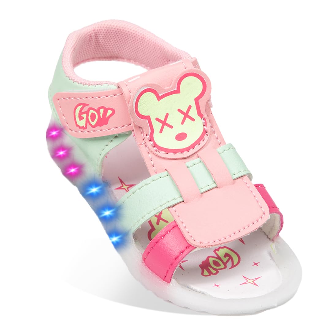 VIL Kids LED Light First Walking Sandal for Baby Boys and Baby Girls for 9 Months to 2.5 Years (Infant_Pink, 12 Months) (B0D5V573GD) Amazon Price History, Amazon Price Tracker