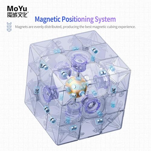 Image of HAWKISTER Kid Moyu Super RS3M 2022 3X3 Magnetic Speed Cube, Moyu RS3 M Magnetic Professional 3X3 Stickerless Speed Cube, Upgraded Ver. Of The Moyu RS3M 2021 & 2020,Super RS 3M Series Magnetic Version