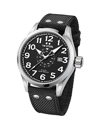 TW Steel Montre volante XL VS2 48 mm Bracelet textile noir eie 199eur