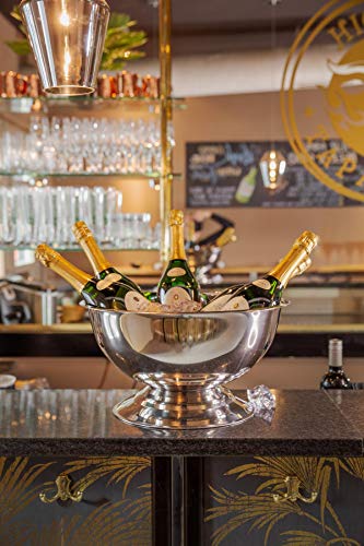 EDZARD Champagnekoeler Cara (Ø 40 cm, groot) van roestvrij staal - flessenkoeler, champagnekoeler - drankkoeler voor 6… - Image 6