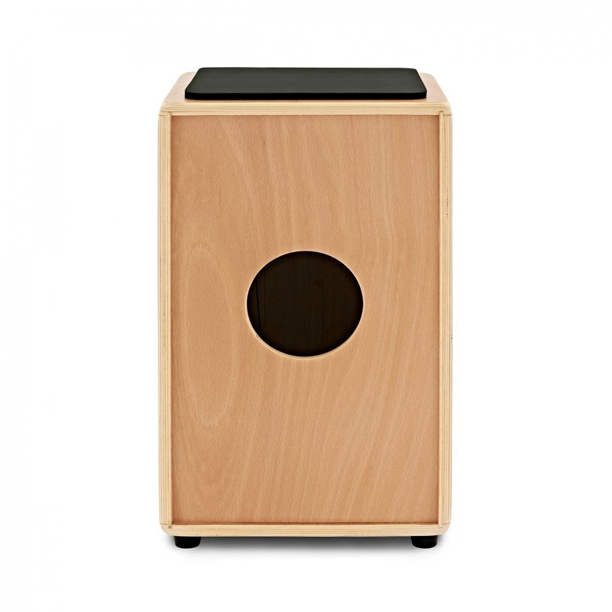 Cajón Flamenco de Madera, Percusión con Funda de Transporte en Ébano | Percusión de Abedul con Campanas Internas Ajustables, Ideal para Busking y Conciertos Íntimos