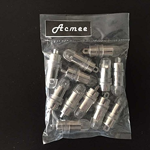 Acmee Non-Blinking Led Balloon Light, Led Party Lights,Led Paper Lantern Light, Led Mini Light For Party Or Wedding Decoration (Red, Pack Of 12) #TOP7