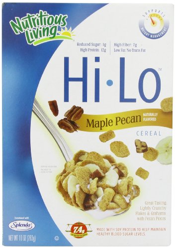 NUTRITIOUS LIVING CEREAL HI LO MAPLE PECAN