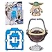 STAR WARS ActionVerse Grogu 1.3-Inch (4.5-Inch Scale) Action Figure & Accessories, Reusable Accessory Storage Rack, Toys for Boys & Girls Ages 4+
