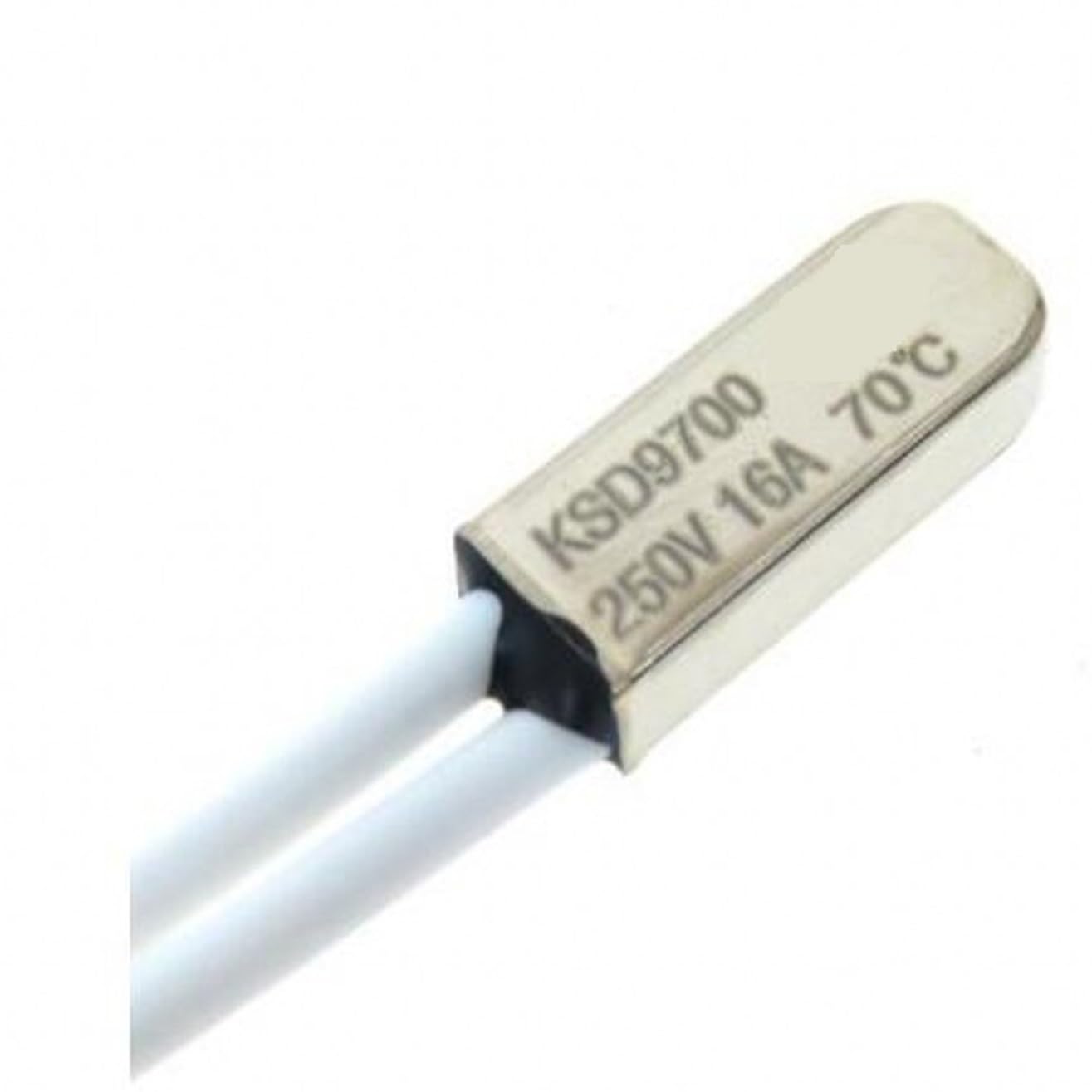 Npcyktslp 70C Normal Closed 50Pcs Ksd9700 16A-Metal 250V Nc Thermostat Thermal Protector Fuses Temperature Switch(70C Normal Closed)