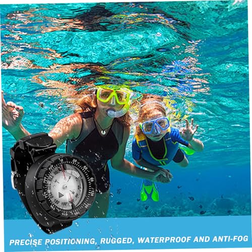 Brújula de pulsera impermeable con visión nocturna para buceo miniatura 6