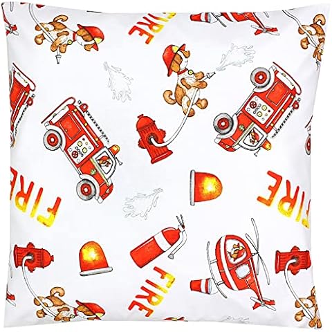 TupTam Children's Decorative Pillow Case Red Cover