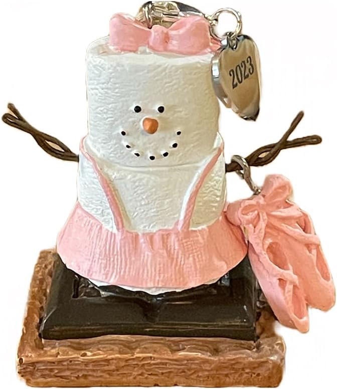 S’mores – Adornos de bailarina para árbol de Navidad, adornos de ballet con zapatillas de ballet, muñeco de nieve para decoración de árbol de S’mores – Adornos de bailarina para árbol de Navidad, adornos de ballet con zapatillas de ballet, muñeco de nieve para decoración de árbol de