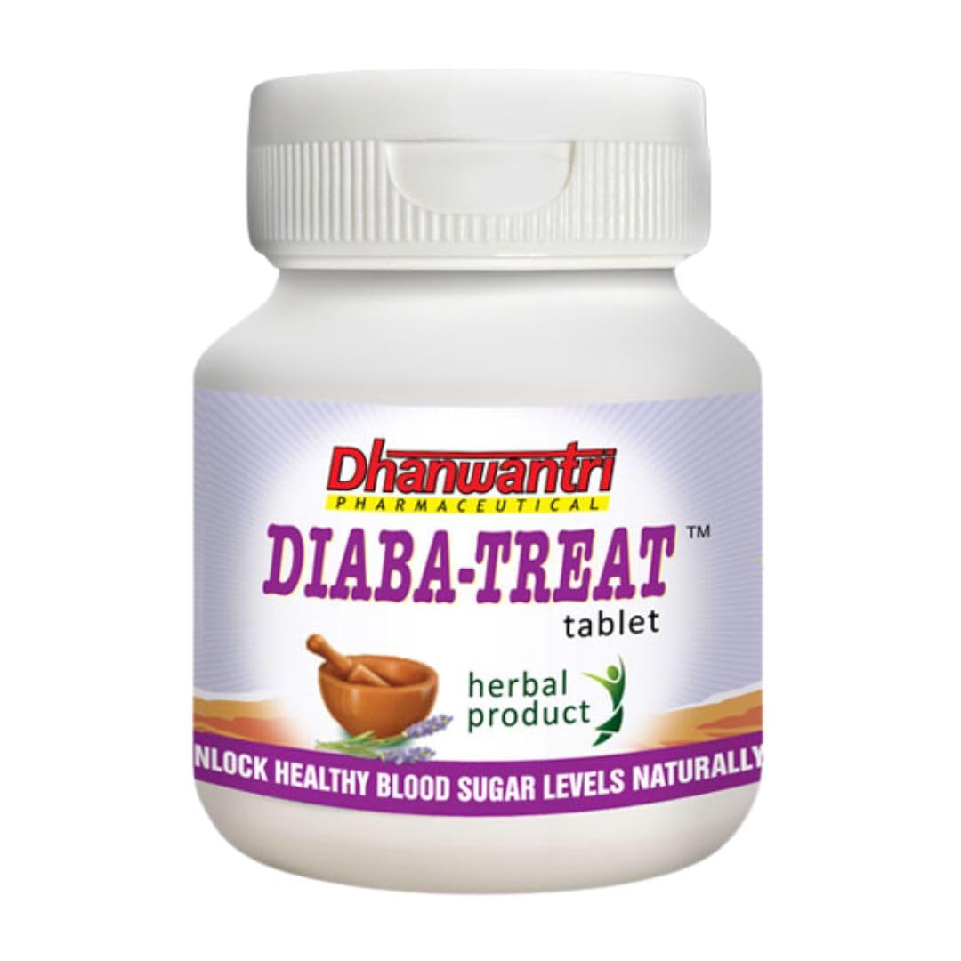 Diaba Treat – Ayurvedic Blood Sugar Support with Amla, Karela, Jamun, Guduchi & More Powerful Herbs – 40 Tablets | 100% Natural Formula | No Side Effects