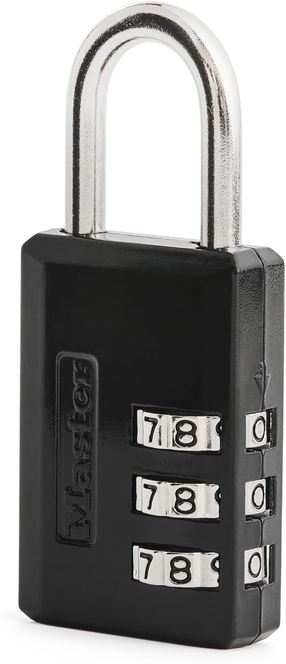 Personalized 3-Digit Padlock for Gym Lockers and Luggage Security