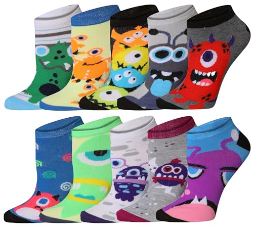 Image of Tipi Toe Women's 10 Pairs Lightweight Colorful Socks - Fun Low Cut Patterns for All-Day Comfort and Easy Everyday Style