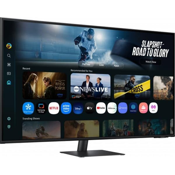 Samsung Smart Monitor M7 (S43FM702), Flat 43", 3840x2160 (UHD 4K), Smart Hub avec AI, Office 365, Gaming Hub, Haut-parleur intégré, Télécommande, WiFi, HDMI, USB-C