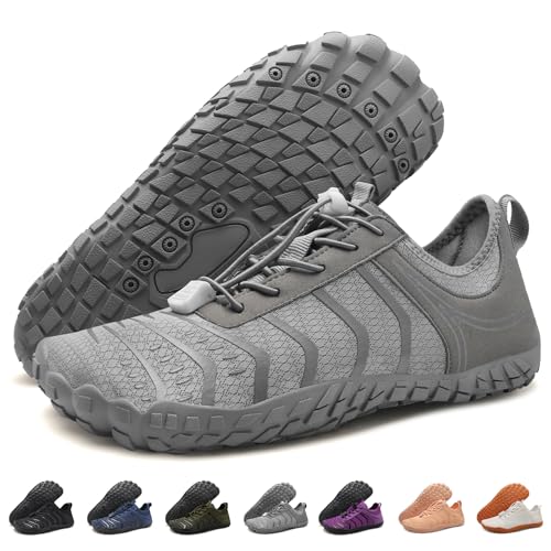 Barezoey 2026 New Hiking Barefoot Shoes Womens Mens Footwear,Wide Toe Box Water Shoe for Women Men,Zero Drop Comfortable & Non-Slip Barefoot Vitality Shoe Women's Athletic Footwear for Walking Hiking