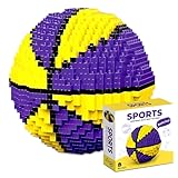 ZesGlyxyr Basketball Bausteine Set, Klassischer Basketball Mini Bausteine, 3D Puzzle Basketball BAU-Set, STEM Pädagogisches Spielzeug für Jungen und Fans (800+ Stücke)